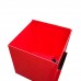 FixtureDisplays® Box, Red Metal Donation Suggestion 9 x 9 x 9 10918